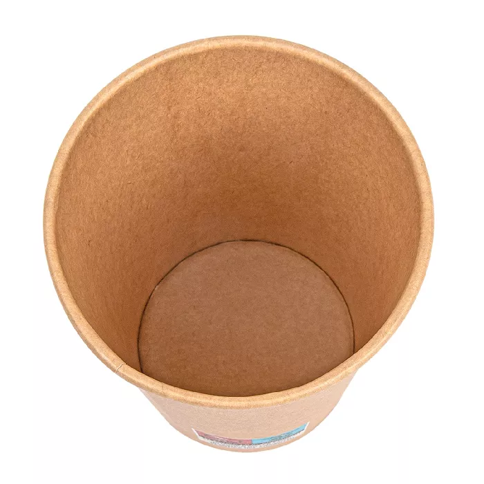 Copos bebidas quentes 1 parede  360 ml - 12 oz 300 + 18 pe g/m2 ø9/6x11 cm castanho cartolina (1000 unidade)