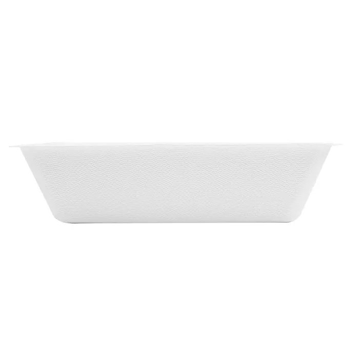 Barquilhas 'bionic' 800 ml 20,2x13,5x5 cm branco bagaço (500 unidade)
