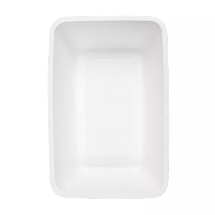 Barquilhas 'bionic' 800 ml 20,2x13,5x5 cm branco bagaço (500 unidade)