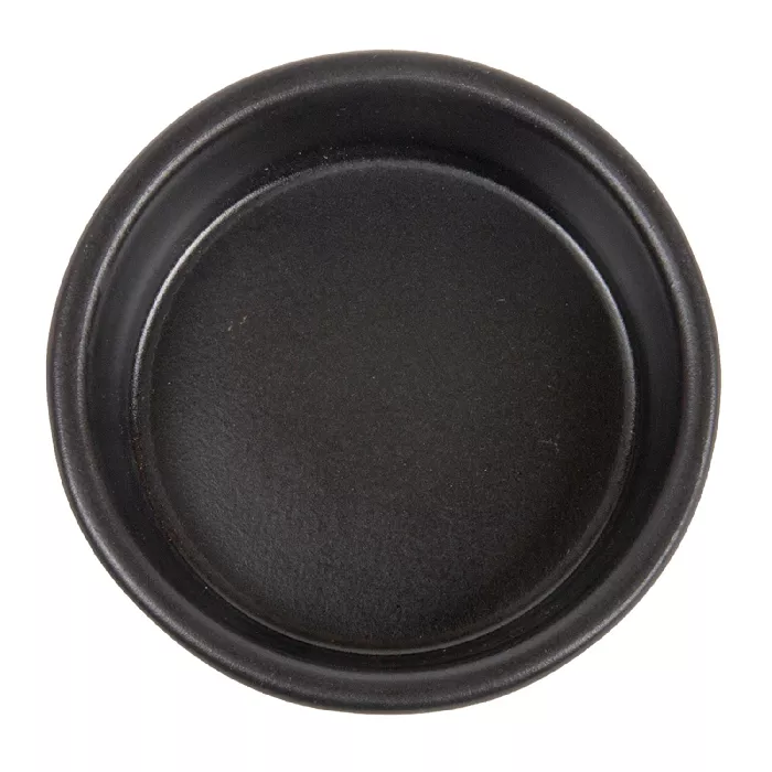 Ciotoline di terracotta per snacks 100 ml ø8,95x2,9 cm nero ceramica (42 unità)