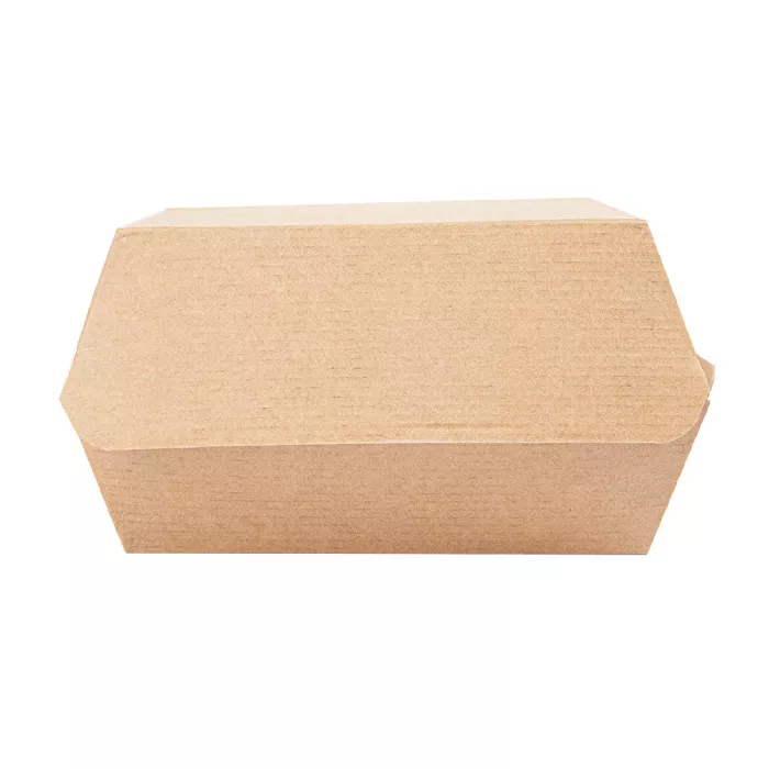 Conchas hamburguesa 'thepack' 220 g/m2 13x12,5x6,2 cm (s) natural cartón ondulado nano-micro (450 unid.)