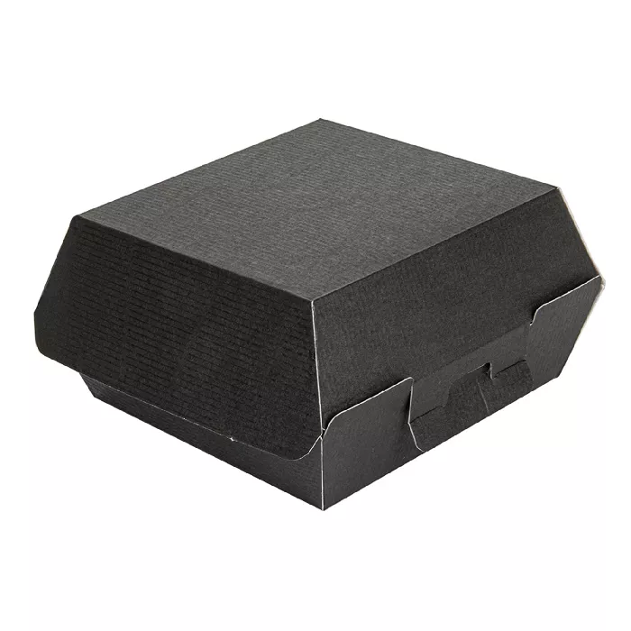 Conchas hamburguer 'thepack'  13x12,5x6,2 cm (s) preto cartão nano-micro (450 unidade)
