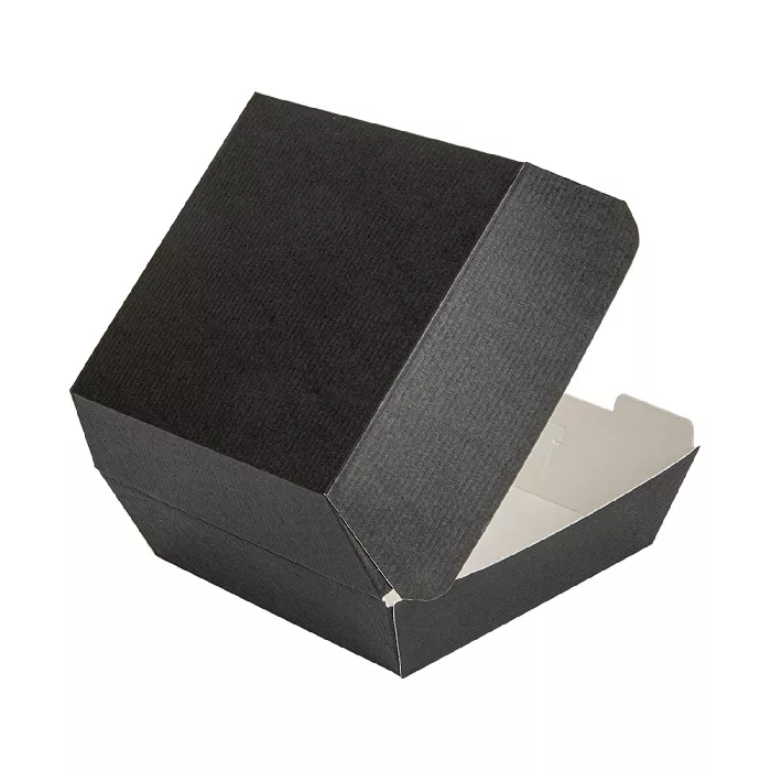 Conchas hamburguer 'thepack'  13x12,5x6,2 cm (s) preto cartão nano-micro (450 unidade)