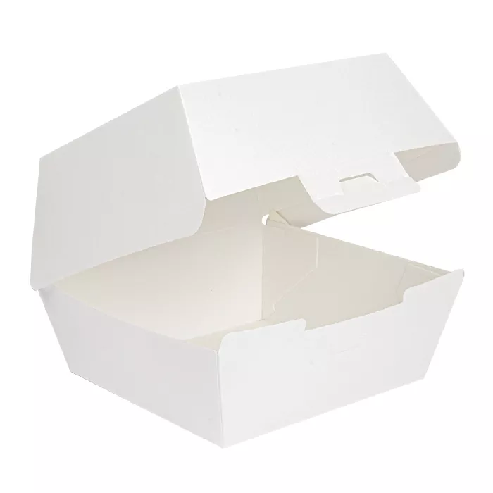 Conchas hamburguesa 'thepack' 230 g/m2 13x12,5x9 cm (m) blanco cartón ondulado nano-micro (500 unid.)