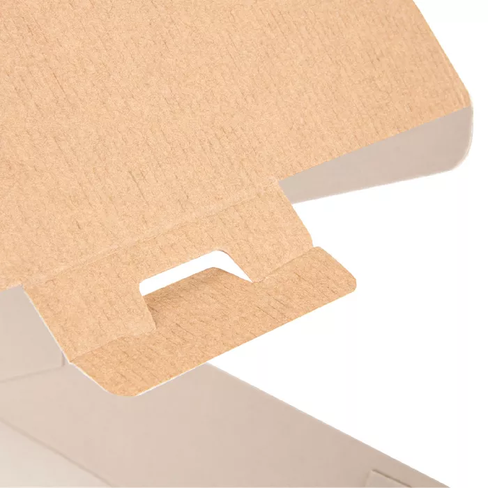 Conchas hamburguer 'thepack' 220 g/m2 14,2x13,7x6,1 cm (l) natural cartão ondulado nano-micro (500 unidade)