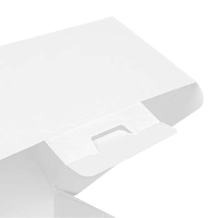 Conchas hamburguer 'thepack' 230 g/m2 14,4x13,6x9,2 cm (l+) branco cartão ondulado nano-micro (500 unidade)