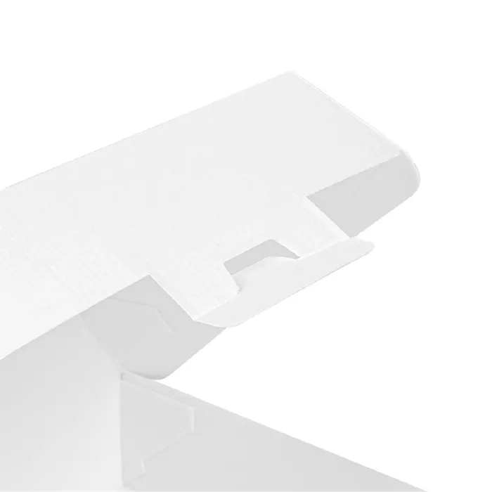 Conchas hamburguer 'thepack' 230 g/m2 17,6x16,8x7,8 cm (xl wider) branco cartão ondulado nano-micro (300 unidade)