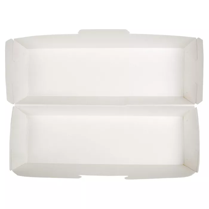 Conchas "hot dog" 'thepack' 230 g/m2 23,2x9x6,3 cm branco cartão ondulado nano-micro (450 unidade)