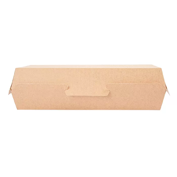 Scatole "panini" 'thepack' 220 g/m2 26,5x12,2x7 cm naturale cartone ondulato a nano-micro (300 unità)