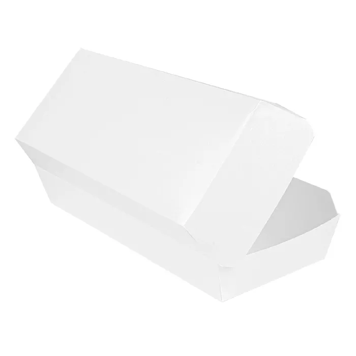 Caixas "panini" 'thepack' 230 g/m2 26,5x12,2x7 cm branco cartão ondulado nano-micro (300 unidade)