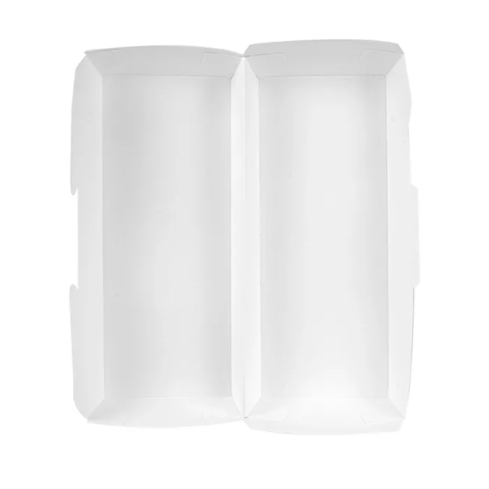 Caixas "panini" 'thepack' 230 g/m2 26,5x12,2x7 cm branco cartão ondulado nano-micro (300 unidade)