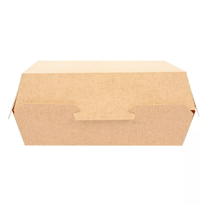 Caixas "lunch box" 'thepack' 220 g/m2 22,5x17x8,5 cm natural cartão ondulado nano-micro (300 unidade)