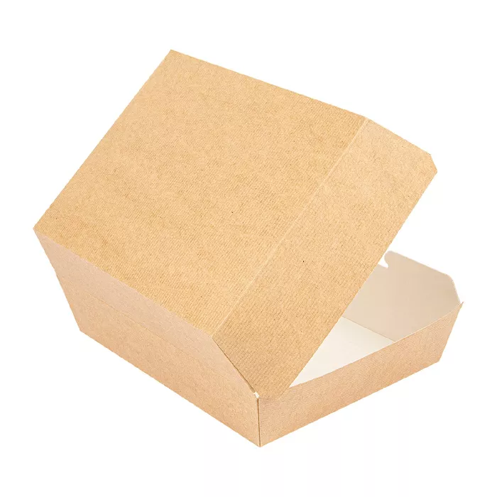 Caixas "lunch box" 'thepack' 220 g/m2 22,5x17x8,5 cm natural cartão ondulado nano-micro (300 unidade)