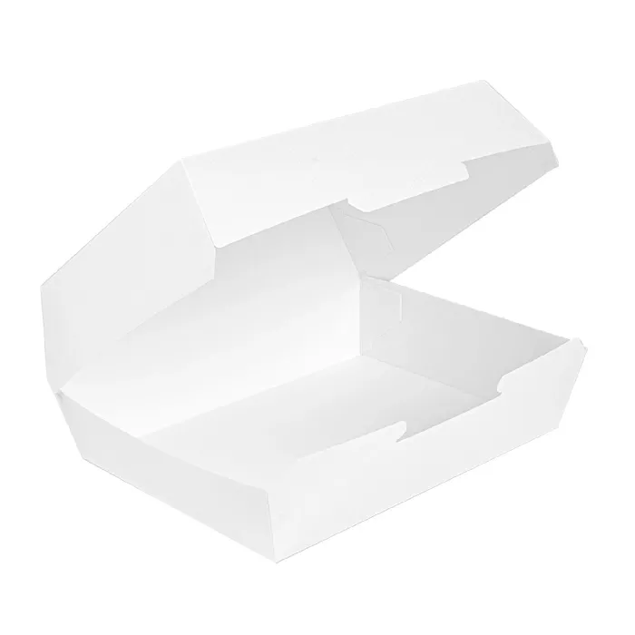 Caixas "lunch box" 'thepack' 230 g/m2 22,5x17x8,5 cm branco cartão ondulado nano-micro (300 unidade)