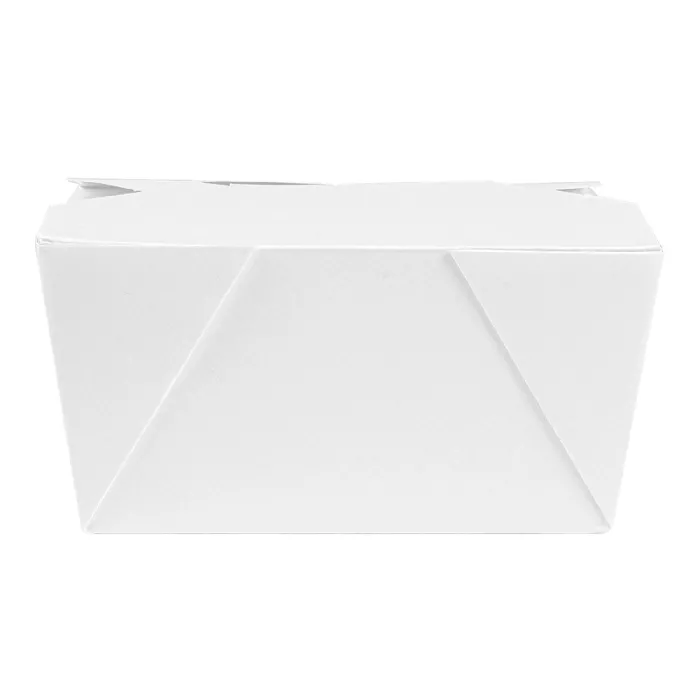 Cajas americanas microondables 'thepack' 780 ml 230 + 12pp g/m2 11,3x9x6,3 cm blanco cartón ondulado nano-micro (500 unid.)