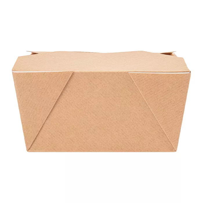 Cajas americanas microondables 'thepack' 780 ml 220 + 12pp g/m2 11,3x9x6,3 cm natural cartón ondulado nano-micro (500 unid.)