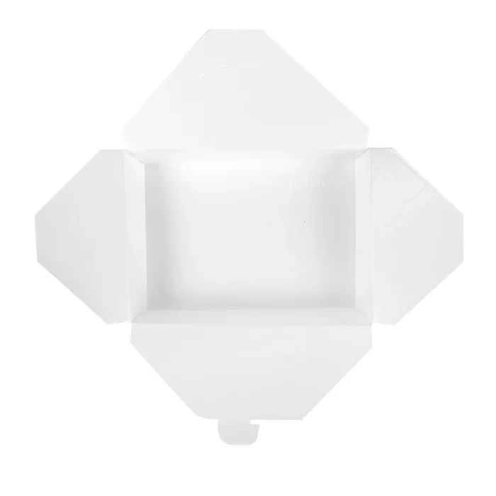 Caixas p/ microondas retangulares 'thepack' 1470 ml 230 + 12pp g/m2 19,6x14x4,5 cm branco cartão ondulado nano-micro (300 unidade)