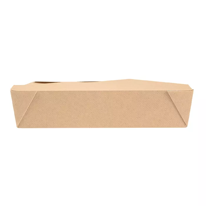 Caixas p/ microondas retangulares 'thepack' 1470 ml 220 + 12pp g/m2 19,6x14x4,5 cm natural cartão ondulado nano-micro (300 unidade)