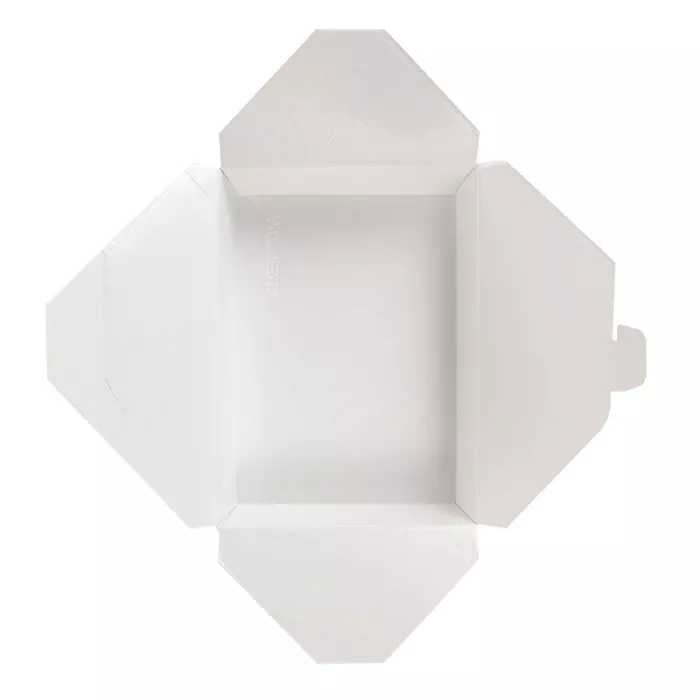 Caixas p/ microondas retangulares 'thepack' 1470 ml 220 + 12pp g/m2 19,6x14x4,5 cm natural cartão ondulado nano-micro (300 unidade)