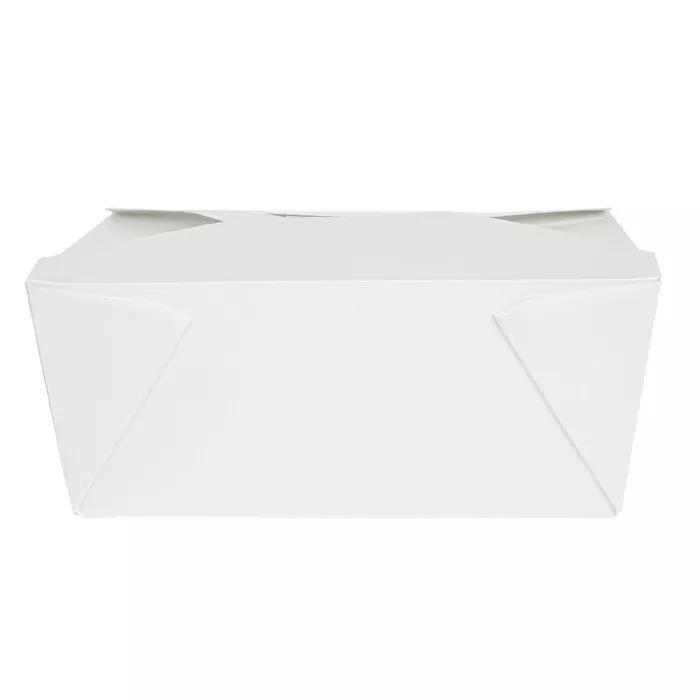 Caixas p/ microondas retangulares 'thepack' 2880 ml 250 + 12pp g/m2 19,6x14x9 cm branco cartão ondulado nano-micro (200 unidade)