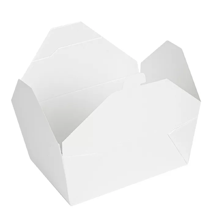 Caixas p/ microondas retangulares 'thepack' 2880 ml 250 + 12pp g/m2 19,6x14x9 cm branco cartão ondulado nano-micro (200 unidade)
