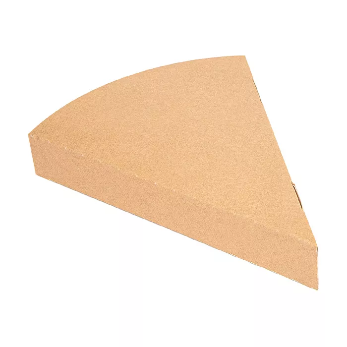 Contenitori triangolare pizza 'thepack' 220 g/m2 18x23x3 cm naturale cartone ondulato a nano-micro (500 unità)