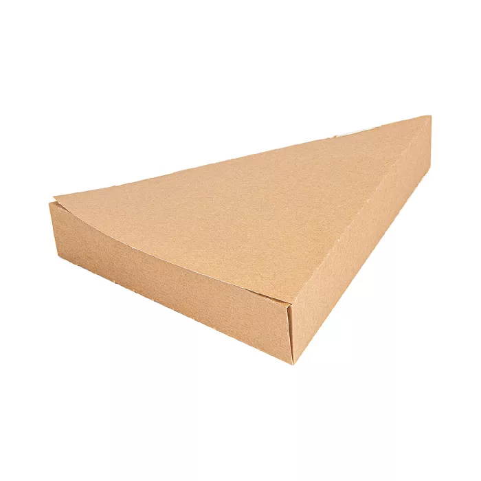 Contenitori triangolare pizza 'thepack' 220 g/m2 18x23x3 cm naturale cartone ondulato a nano-micro (500 unità)