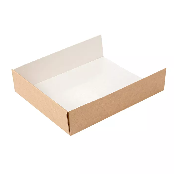 Pás diversos usos 'thepack' 220 g/m2 12x15x3,5 cm natural cartão ondulado nano-micro (800 unidade)