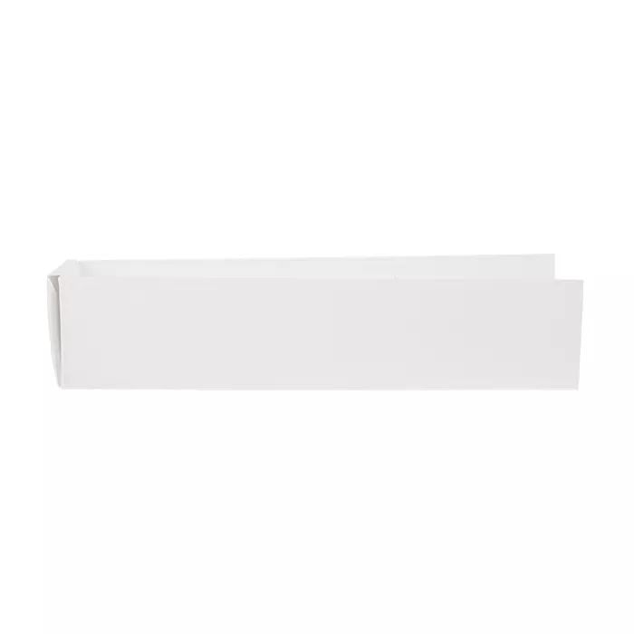 Vaschette hot dog 'thepack' 230 g/m2 4,7x18,2x4 cm bianco cartone ondulato a nano-micro (1200 unità)