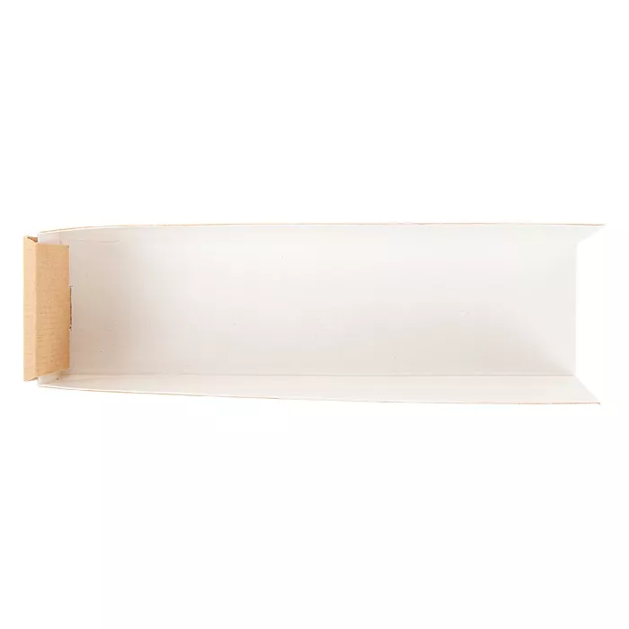 Vaschette hot dog 'thepack' 220 g/m2 4,7x18,2x4 cm naturale cartone ondulato a nano-micro (1200 unità)