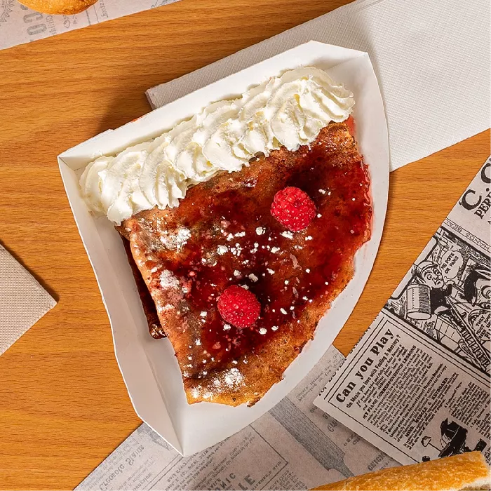 Pás crepes 'thepack' 230 g/m2 17x17x2,5 cm branco cartão ondulado nano-micro (800 unidade)