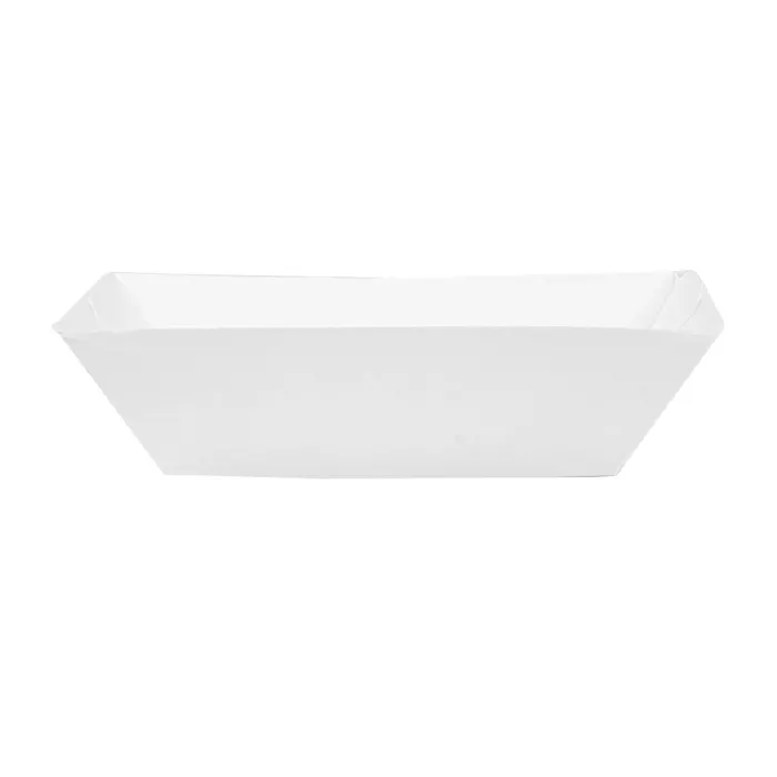 Barchette 'thepack' 120 g 230 g/m2 7,4x4,8x3,3 cm bianco cartone ondulato a nano-micro (2400 unità)
