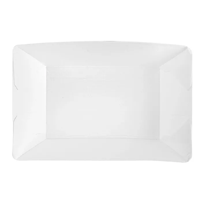Barchette 'thepack' 120 g 230 g/m2 7,4x4,8x3,3 cm bianco cartone ondulato a nano-micro (2400 unità)