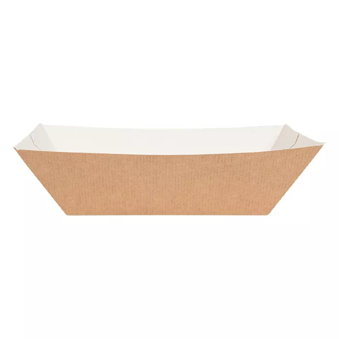 Barquetas 'thepack' 1200 g 220 g/m2 11,9x7,9x5,5 cm natural cartão ondulado nano-micro (1000 unidade)