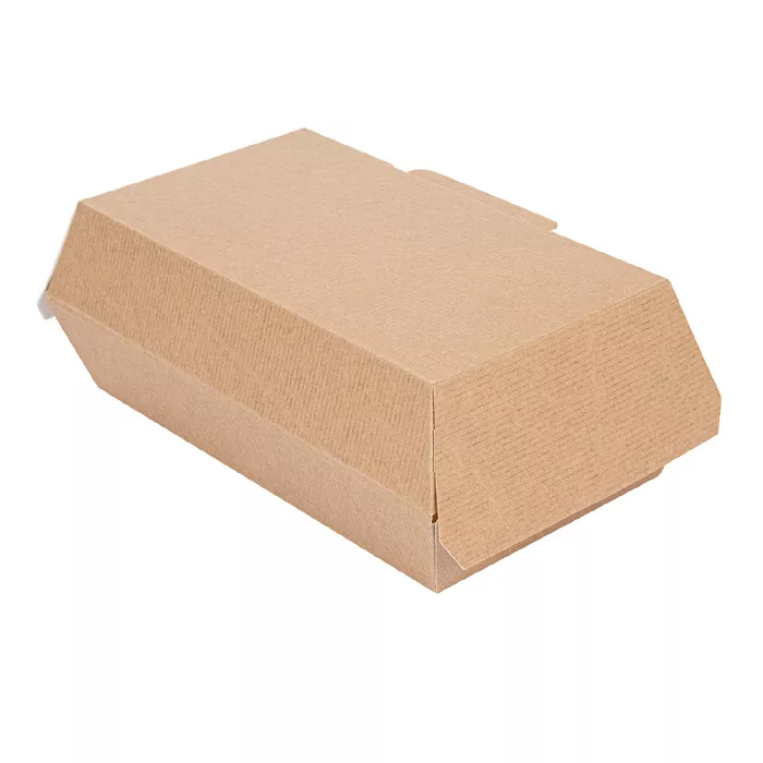 Caixas "lunch box" 'thepack' 220 g/m2 19,5x11,5x6,5 cm natural cartão ondulado nano-micro (300 unidade)