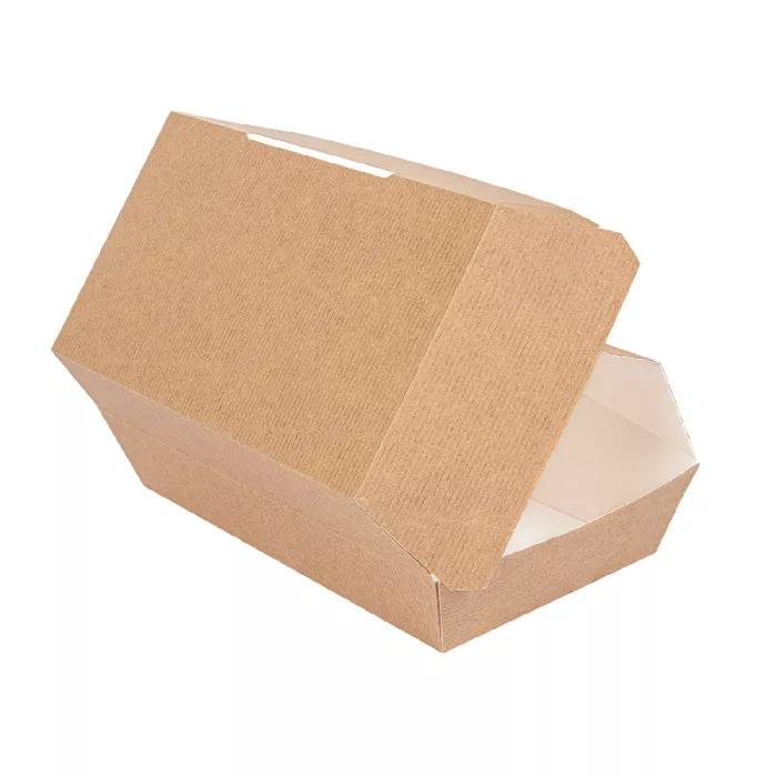 Caixas "lunch box" 'thepack' 220 g/m2 19,5x11,5x6,5 cm natural cartão ondulado nano-micro (300 unidade)