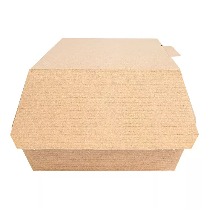 Caixas "lunch box" 'thepack' 220 g/m2 22x13x7,5 cm natural cartão ondulado nano-micro (300 unidade)