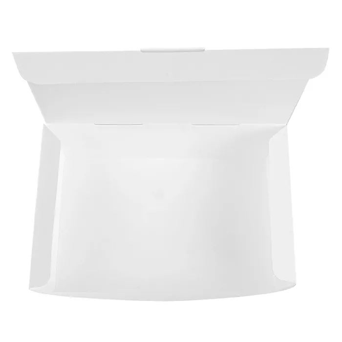 Scatole "lunch box" copperchio 'thepack' 1000 ml (32 oz) 20,5x14,6x5 cm bianco cartone nano-micro (360 unità)