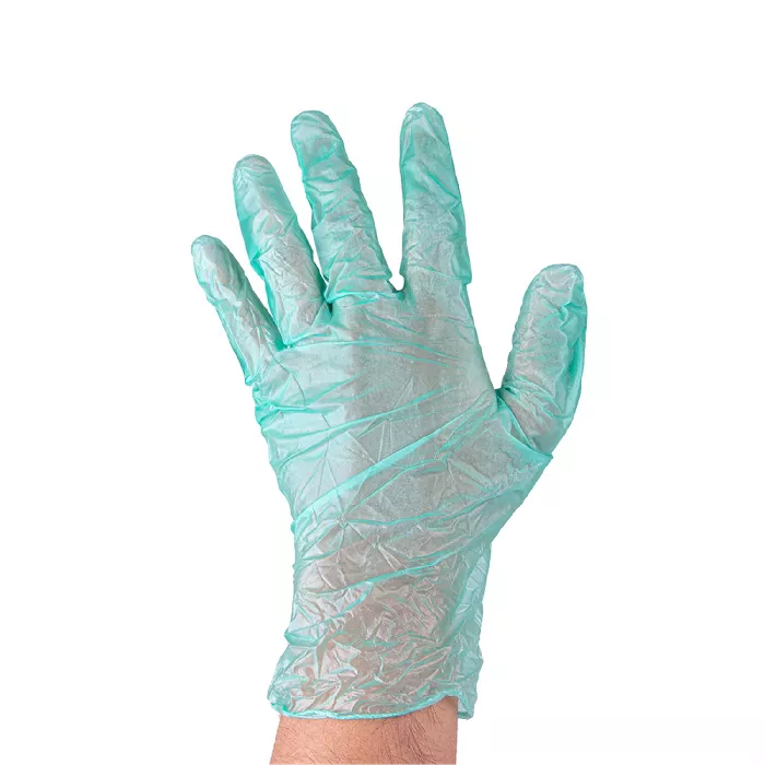 Guanti con talco  size: l colori varie pvc (100 unità)