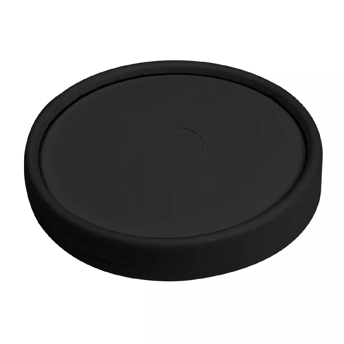 Coperchio per bicchieri  280 g/m2 + pe ø 9 cm nero cartone (1000 unità)