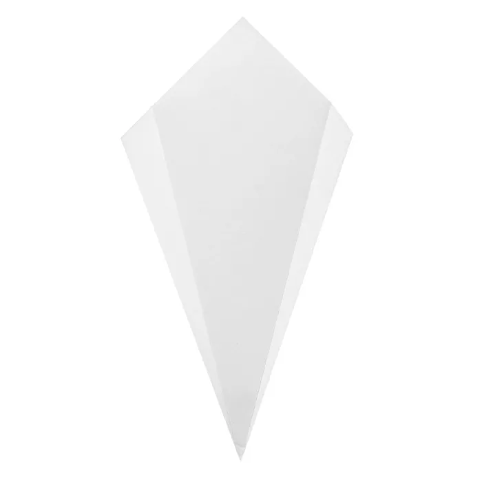 Coni per fritti 'thepack' 100 g 230 g/m2 12,8x21,7 cm bianco cartone ondulato a nano-micro (1600 unità)