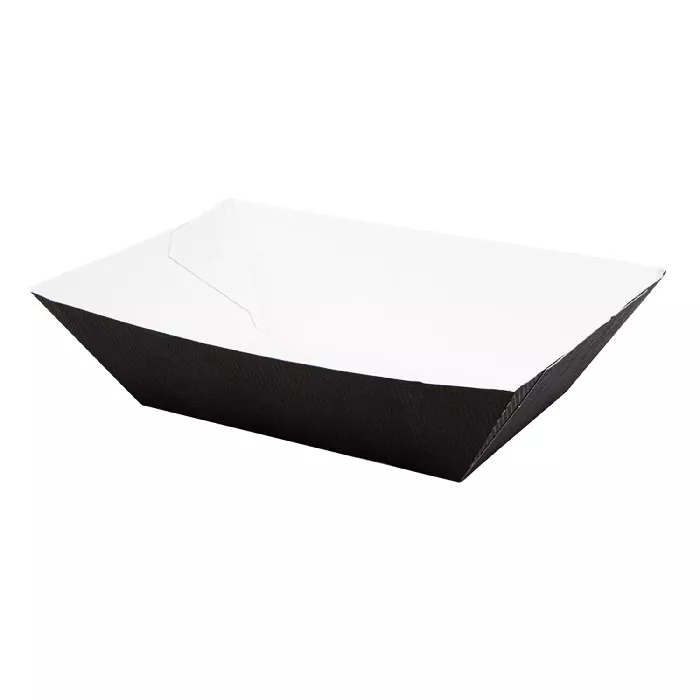 Barchette 'thepack' 1200 g 230 g/m2 11,9x7,9x5,5 cm nero cartone ondulato a nano-micro (1000 unità)