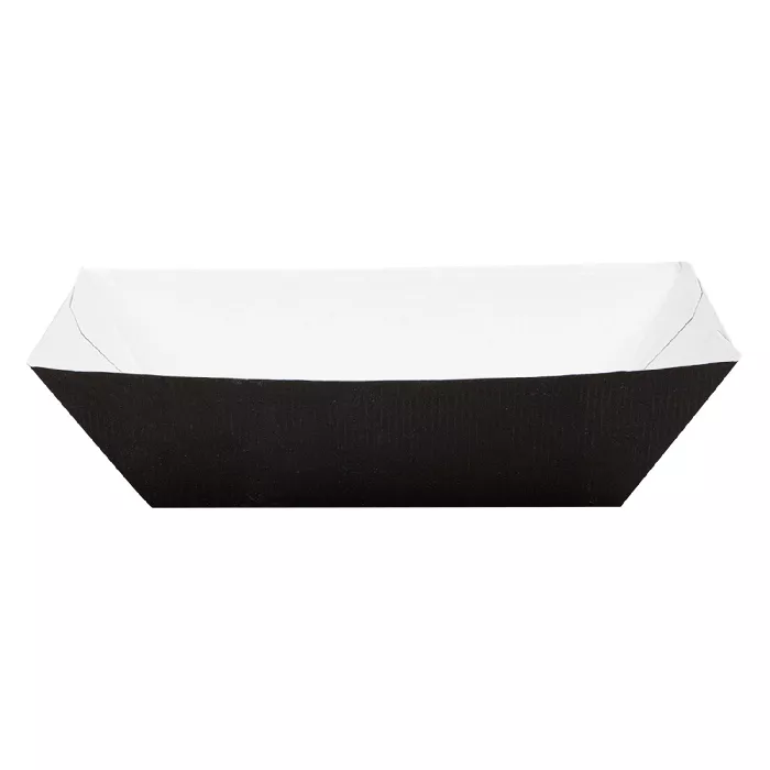 Barchette 'thepack' 1200 g 230 g/m2 11,9x7,9x5,5 cm nero cartone ondulato a nano-micro (1000 unità)