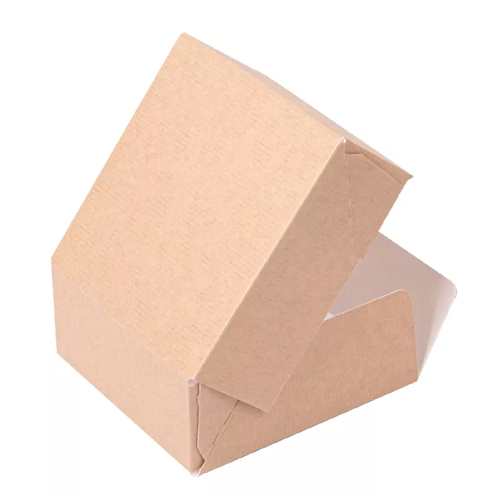 Caixas sushi 'thepack' 220 g/m2 10x10x4 cm castanho cartão ondulado nano-micro (400 unidade)