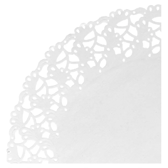 Rodales calados  53 g/m2 ø 27 cm blanco papel (250 unid.)