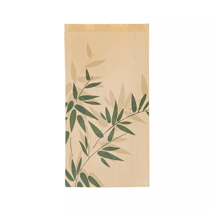 Sacos p/croissants feel green 32 g/m2 12+5x22 cm natural kraft (500 unidade)