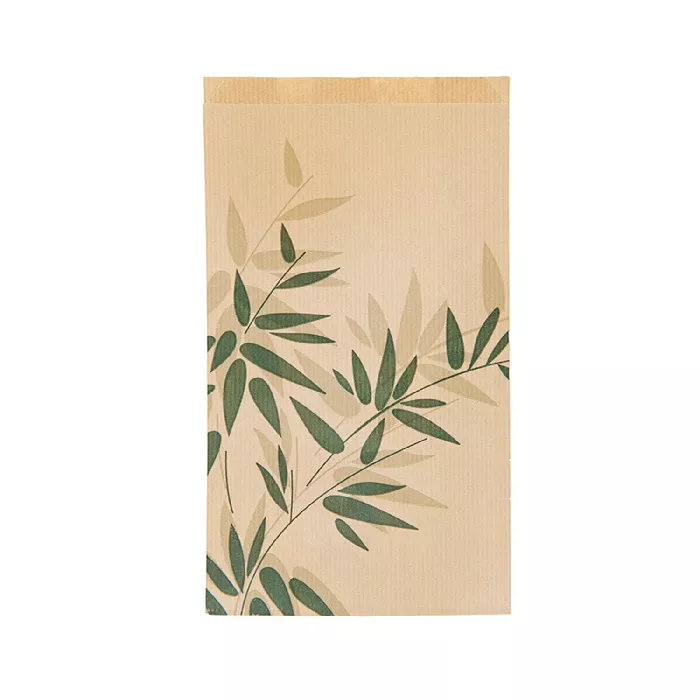 Sacos p/croissants 'feel green' 32 g/m2 14+7x26 cm natural kraft (500 unidade)