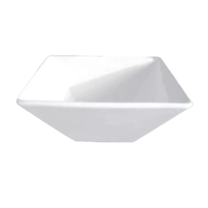 Ciotole quadrate  17,5 cm bianco porcellana (12 unità)