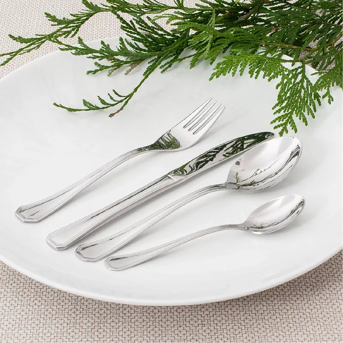 Coltelli 'coral'  21 cm argento acciaio (12 unità)