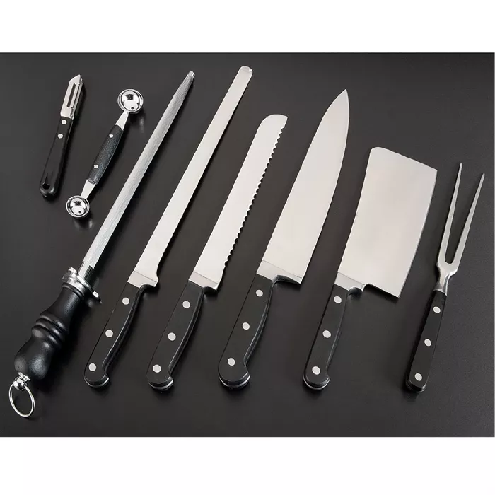 Falcetta falcetta, manico abs  17 cm argento acciaio inox (1 unità)
